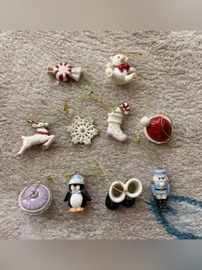 Lenox Christmas Memories Mini Ornament Set